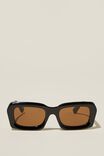 Miles Square Sunglasses, BLACK - alternate image 1