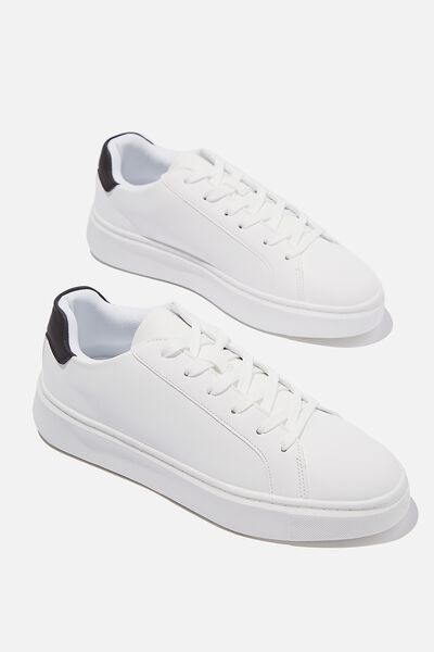 Ava Low Rise Sneaker, WHITE/BLACK