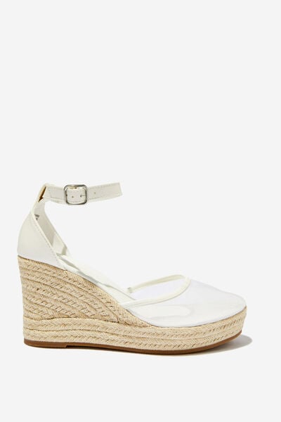 Lola Closed Toe Espadrille, VANILLA MESH