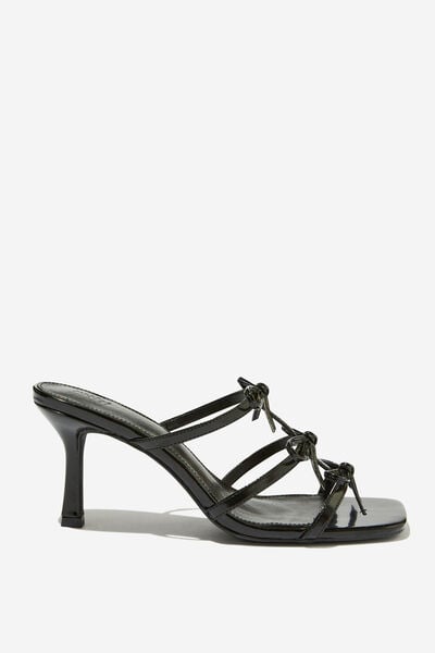 Edie Statement Mule, BLACK MULTI BOW