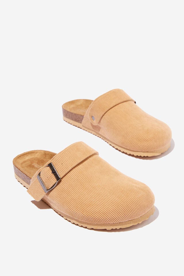 Rex Buckle Mule, CAMEL CORD