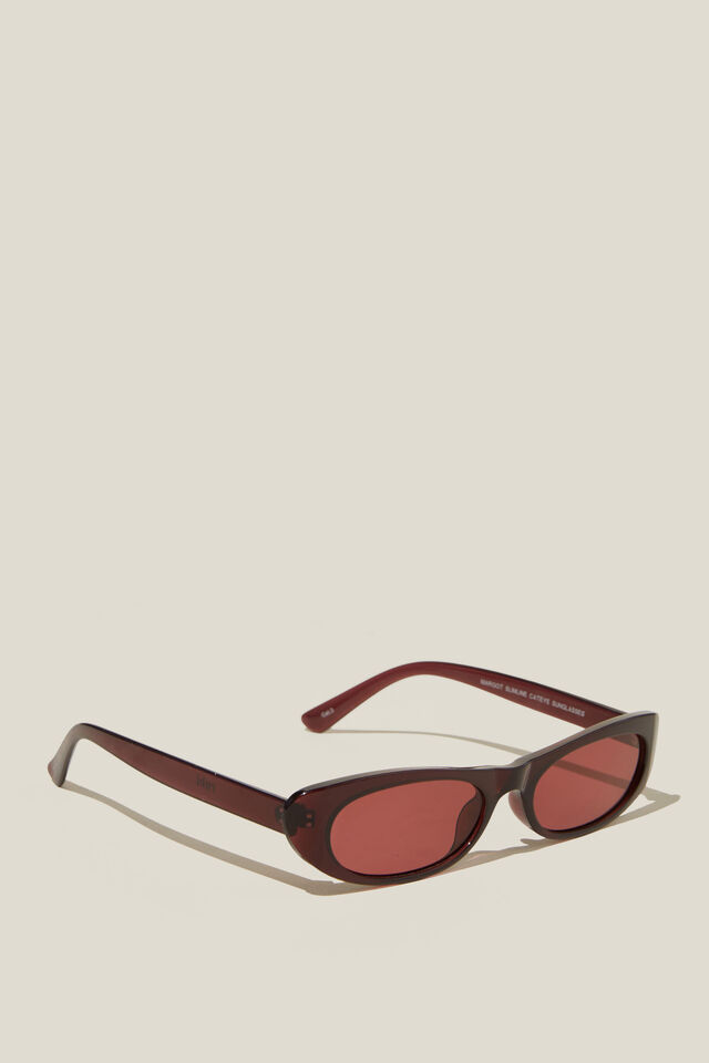 Margot Slimline Cateye Sunglasses, ROSEBERRY