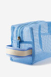 Holiday Mesh Cosmetics Case, BLUE - alternate image 2