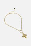 Premium Luxe Pendant Necklace Gold Plated, GOLD PLATED PEARL CROSS