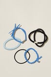 All Tied Up Hair Tie Pack, BLUE - alternate image 1