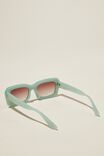 Miles Square Sunglasses, CAMEO GREEN - alternate image 3