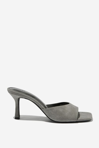 Edie Minimal Mule, WASHED GREY