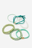 All Tied Up Hair Tie Pack, TEAL GREEN/METALLIC - alternate image 2