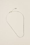 Colar - Fine Chain Necklace, STERLING SILVER PLATED FINE HERRINGBONE - vista alternativa 1