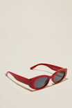 Ruby Round Sunglasses, SCARLET RED - alternate image 2
