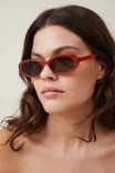 Ophelia Oval Sunglasses, AMBER - alternate image 2
