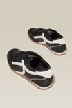 Bri Retro Sneaker, BLACK/WHITE - alternate image 3