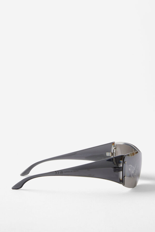 Simi Shield Sunglasses, BLACK REVO