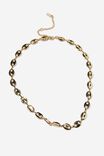 Premium Forever Necklace Gold Plated, GOLD PLATED COFFEE BEAN CHAIN