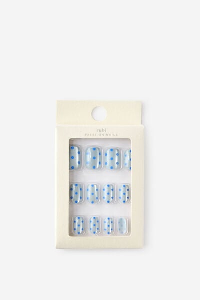Press On Nails, MAGETIC BLUE POLKA