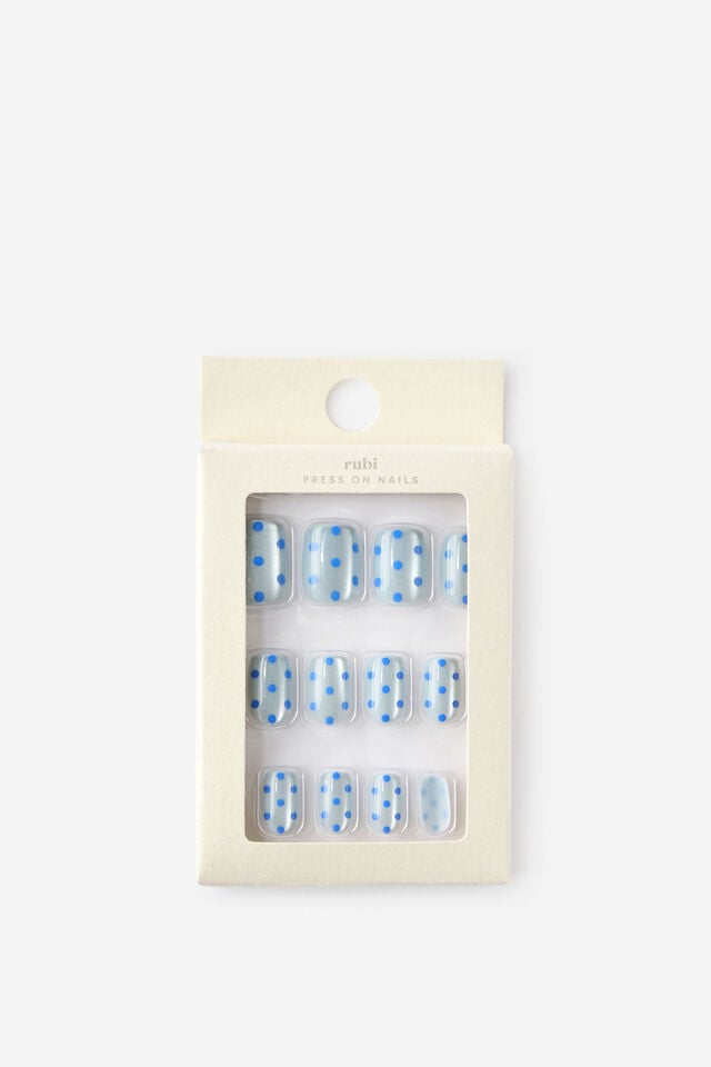 Press On Nails, MAGETIC BLUE POLKA