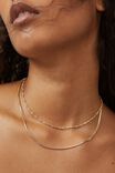 2Pk Fine Chain Necklace, GOLD PLATED CLASSIC TWIST - alternate image 1