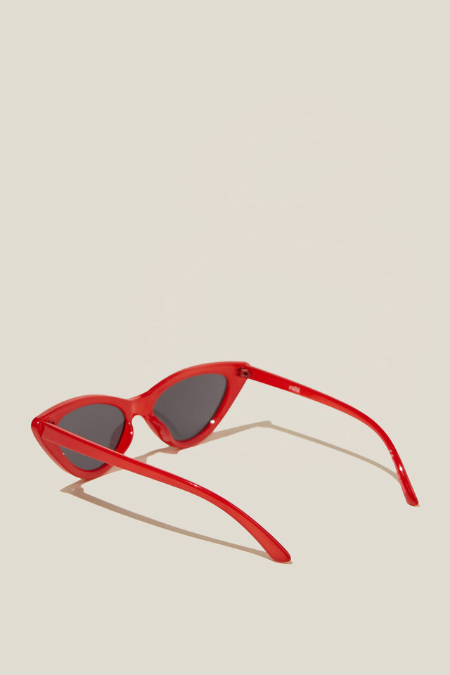 Erica Cateye Sunglasses, SCARLET RED