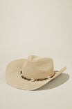 Marley Cowboy Hat, NATURAL/SHELLS - alternate image 1