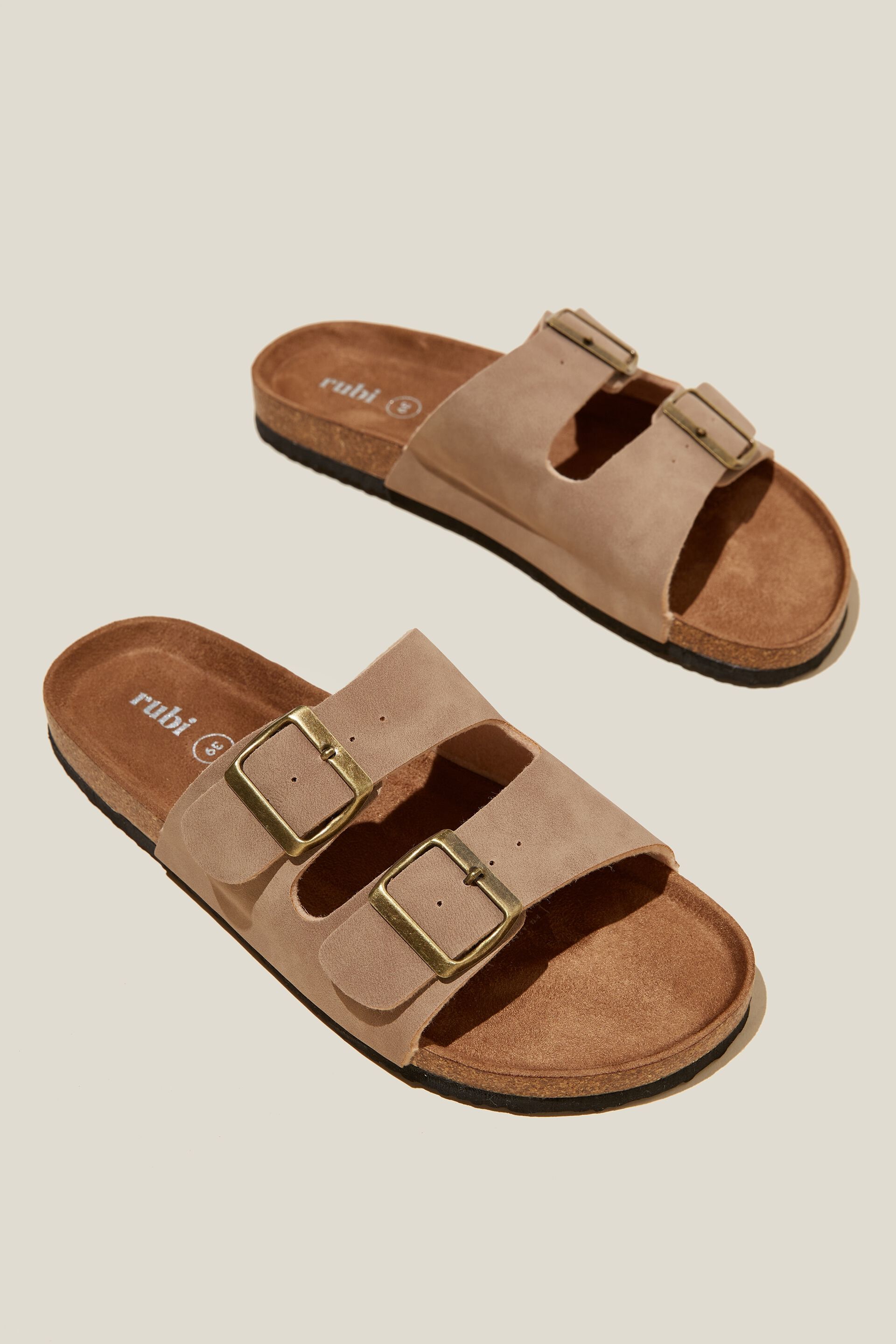 Double Buckle Slide Sandal – Beyond The Mood Boutique