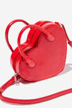 Heart To Heart Crossbody Bag, RED CRINKLE - alternate image 1