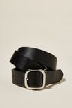 Cinto - Slim Dad Belt, BLACK/SILVER - vista alternativa 1