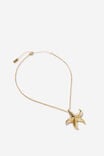 Pendant Necklace, UP STARFISH GOLD - alternate image 1