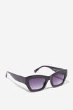 Ciara Cat Eye Sunglasses, BLACK - alternate image 2