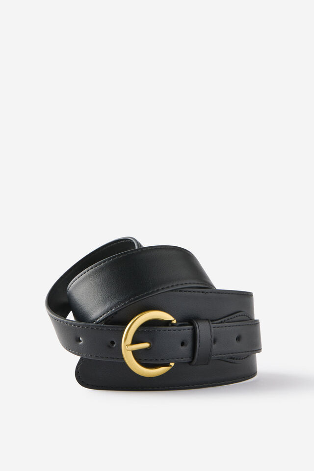 Tessa Belt, BLACK WRAP/GOLD