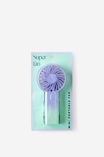 Mini Portable Fan, MINT/LILAC