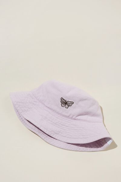 Bianca Bucket Hat, ANGEL NUMBER BUTTERFLY 444