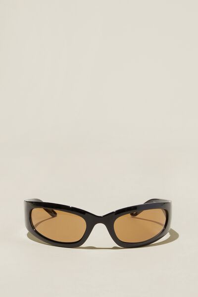 Kenny Slim Racer Sunglasses, BLACK/BROWN