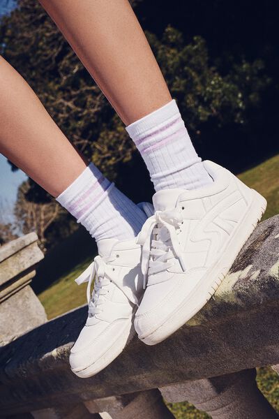 Martha Midi Sneaker, WHITE
