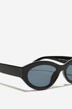 Eliza Subtle Cat Eye Sunglasses, BLACK - alternate image 2