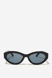 Eliza Subtle Cat Eye Sunglasses, BLACK - alternate image 1