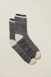 The Holiday Lounging Sock, BLACK TWIST - alternate image 1