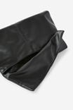 Jennifer Roll Clutch Bag, BLACK PU - example image 2