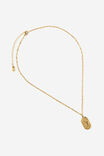 Select Colour: GOLD HAMMERD COIN STONE ZODIAC AQUARIU