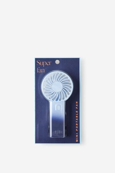 Mini Portable Fan, BLUE/NAVY