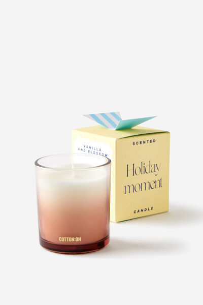 Moment Candle, LEMON/BLUE VANILLA AND BLOSSOM