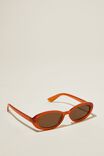 Ophelia Oval Sunglasses, AMBER - alternate image 3