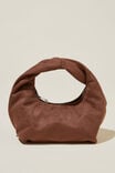 Goldie Mini Handle Bag, CHOCOLATE FAUX SUEDE - alternate image 1