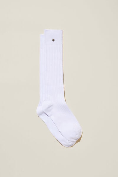 90S Sport Sock, WHITE