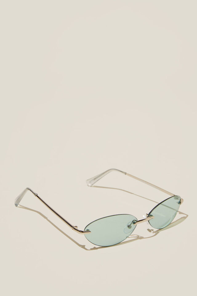 Haze Metal Racer Sunglasses, BLUE/SILVER