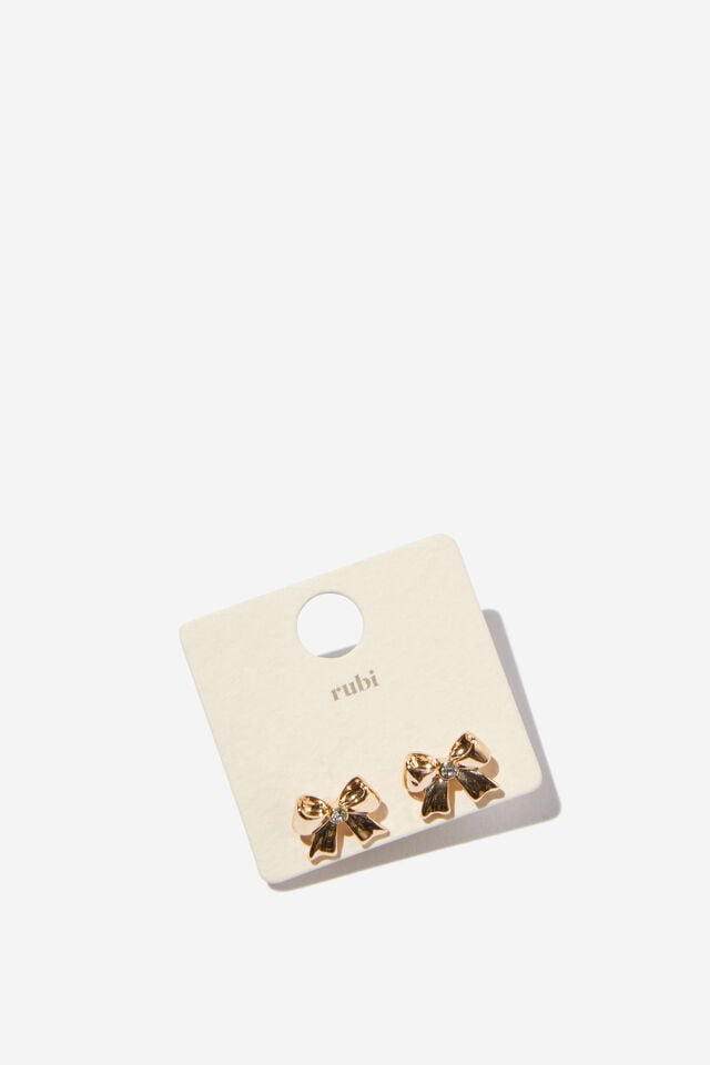 Small Charm Earring, UP BOW STUD
