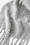Luxe Tassel Scarf, SOFT GREY MARLE - example image 2