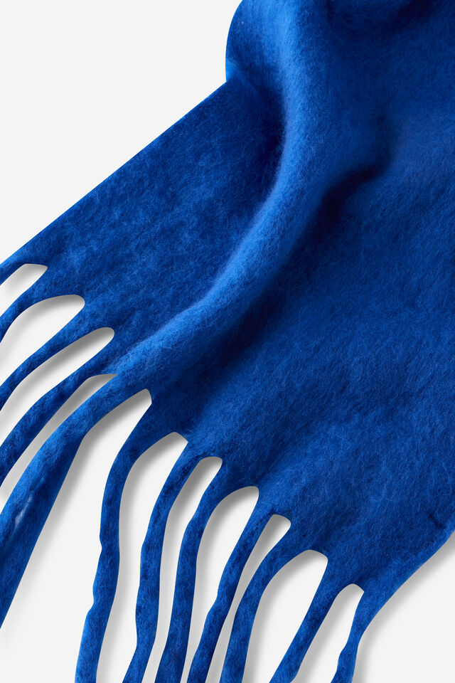 Luxe Tassel Scarf, SOVEREIGN BLUE