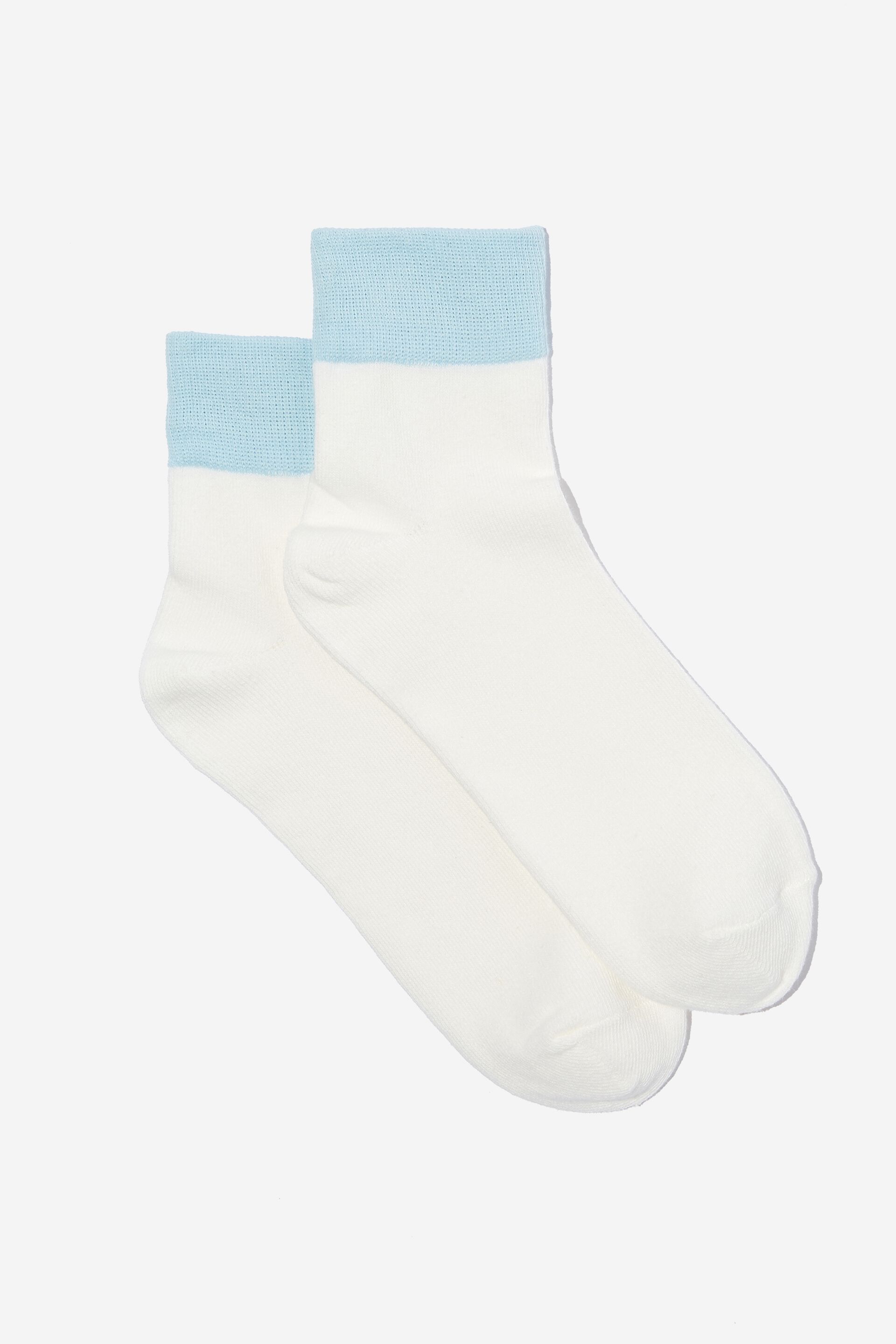 Women Socks | Thick Welt Quarter Crew Sock - HC60045