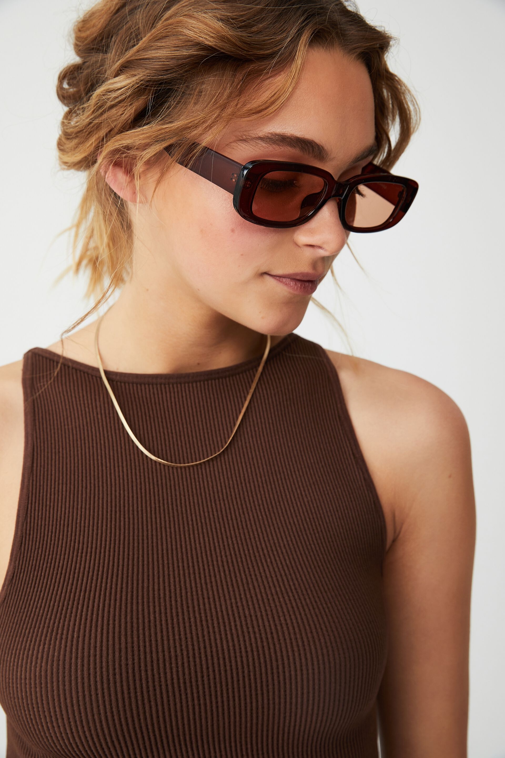 Women Sunglasses | Abby Rectangle Sunglasses - GI48858