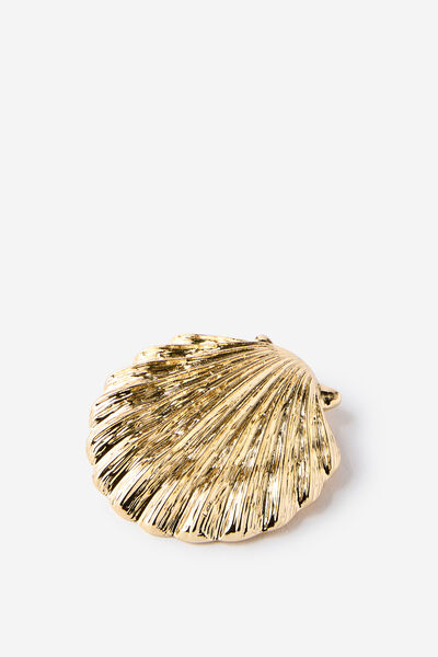 Brooch, GOLD SHELL